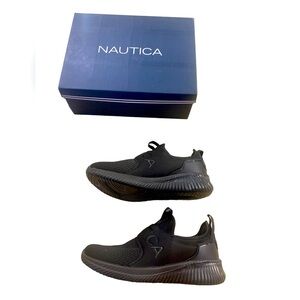NEW Nautical Coaster All Black New With Tags Shoes Big Boy Size 7.5 No Shoelace